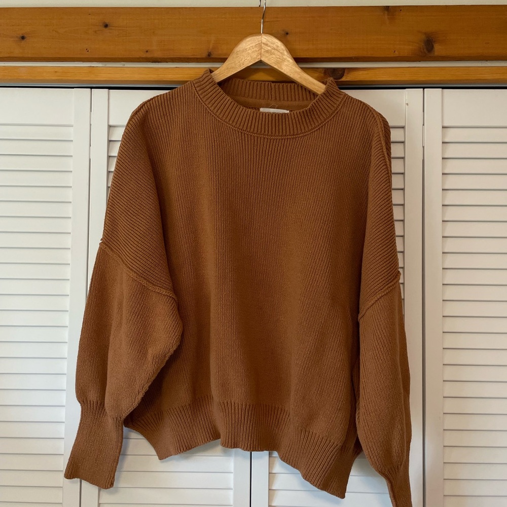 Pink Lily x Daryl Ann Denner Warm Tan Sweater